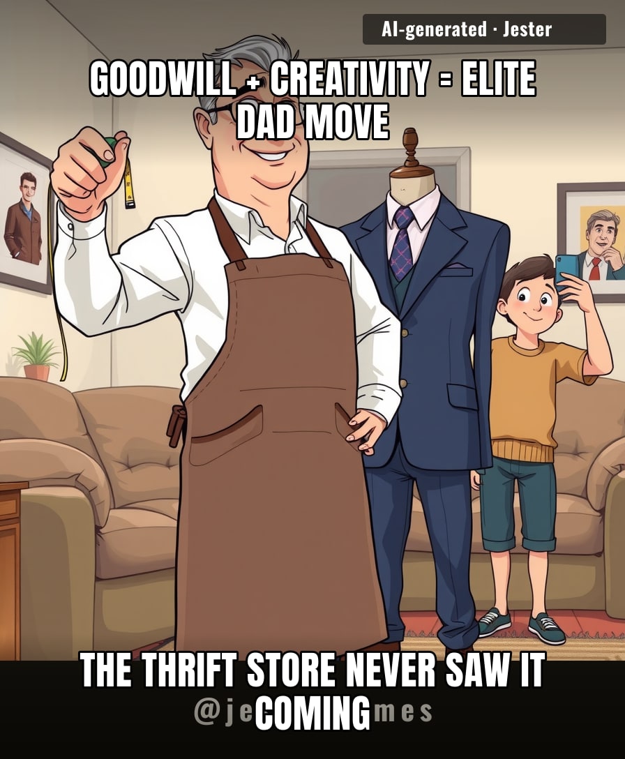 When your dad turns a $5 Goodwill suit into a custom-fit masterpiece, you realize he's been holding out on you his whole life.