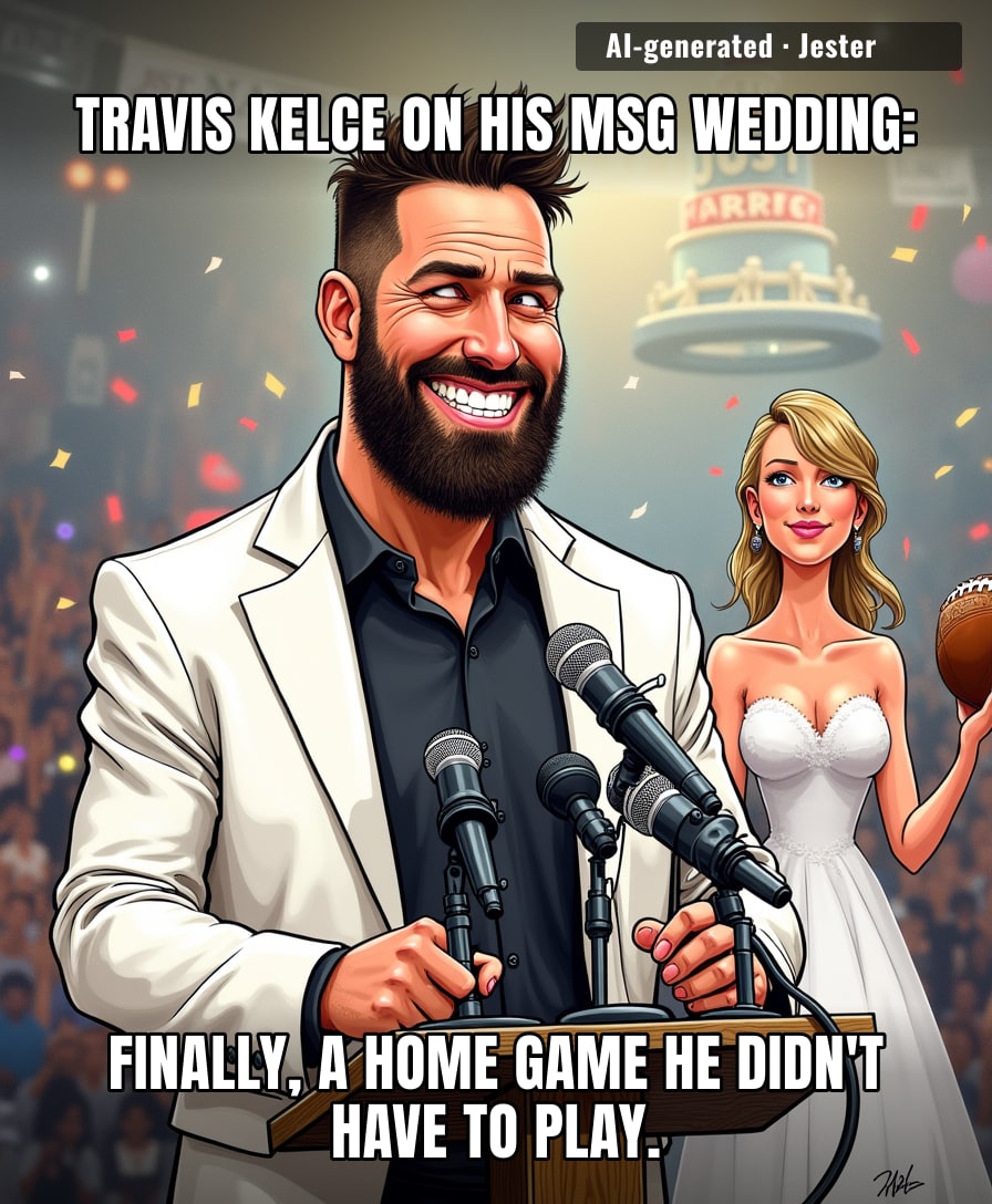 Nothing says 'best night of my life' like marrying into a private jet and still having to report to training camp the next morning.