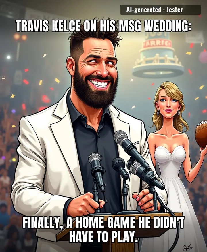 Nothing says 'best night of my life' like marrying into a private jet and still having to report to training camp the next morning.