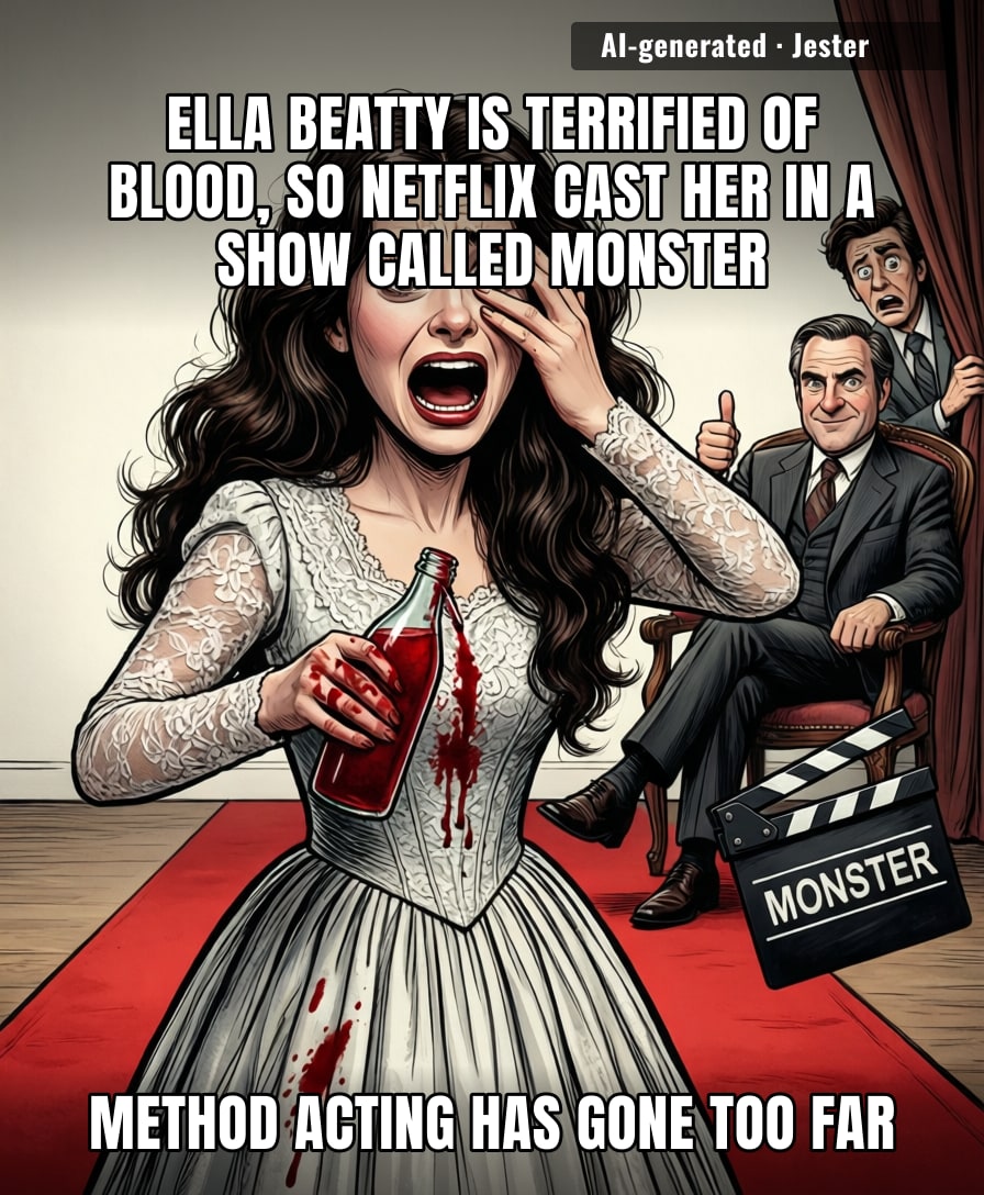 Netflix: 'You're scared of blood.' Ella: 'Perfect, you're hired.'
