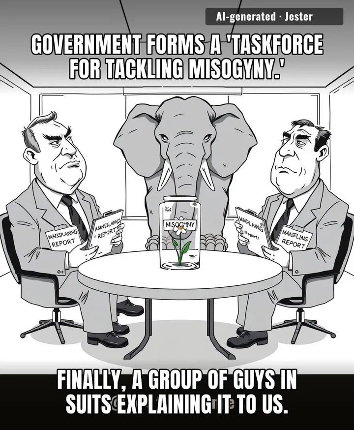 The patriarchy finally assigned a committee to investigate itself and somehow it's still missing the point by three centuries.