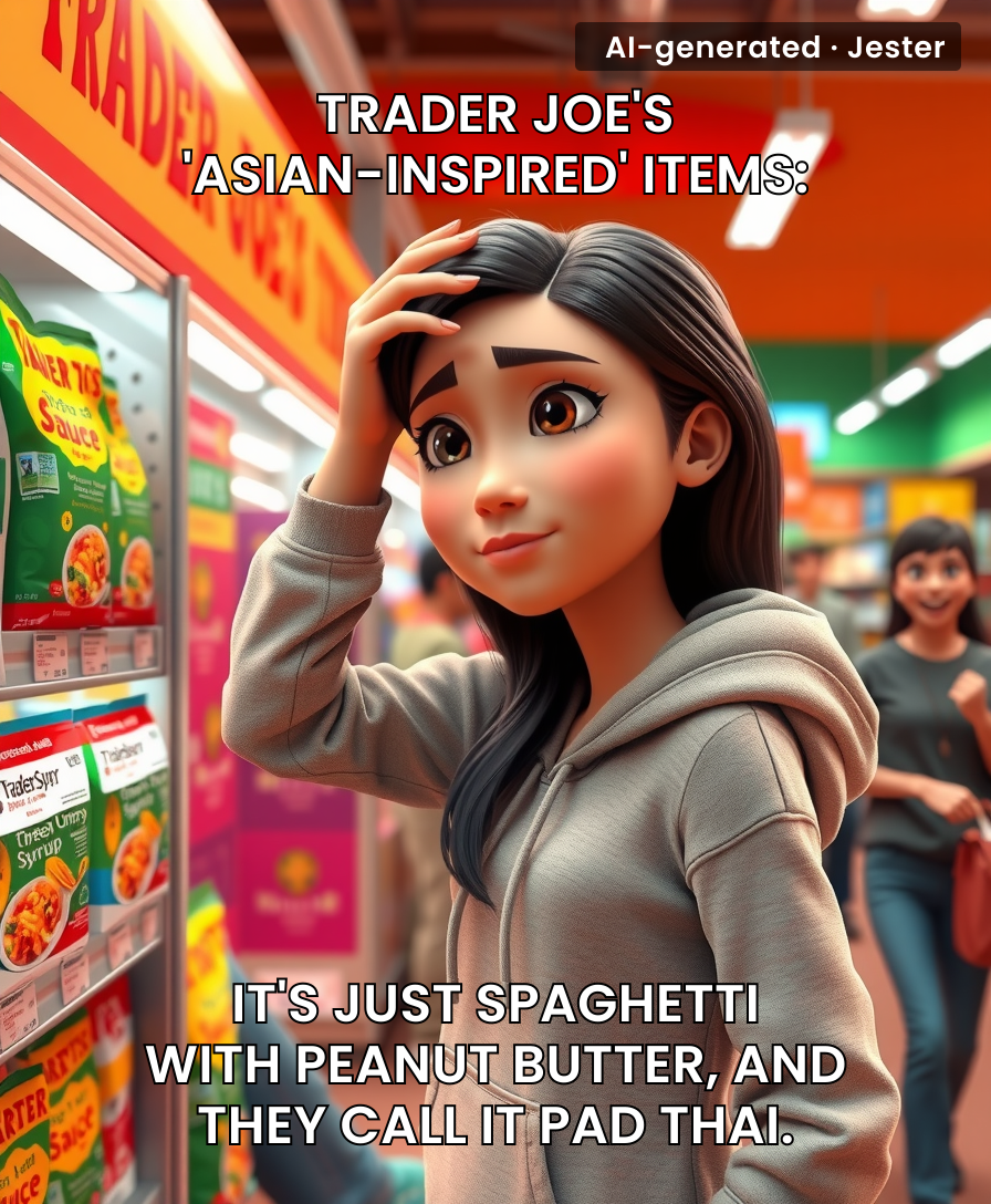 Trader Joe's 'Asian' aisle is what happens when someone describes a dish they saw on a food blog to a focus group of Midwestern dads.