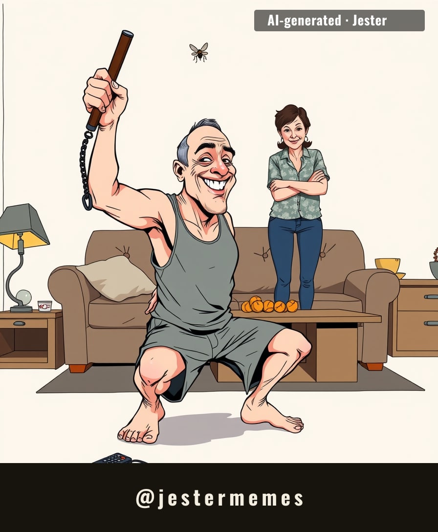 Rob is one nunchuck away from being the only guy in Connecticut whose Ring doorbell is a legal defense fund.