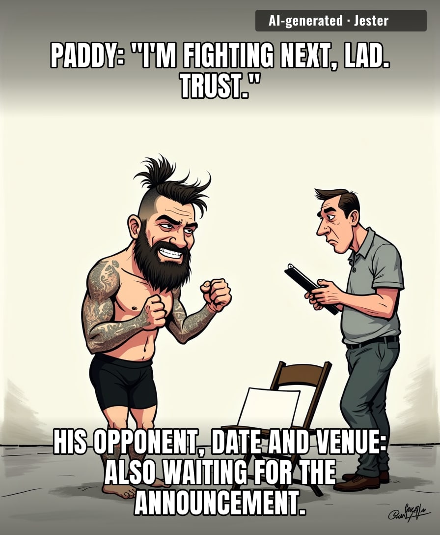 Man's out here shadowboxing a calendar. Beat the empty slot in round two, hero.