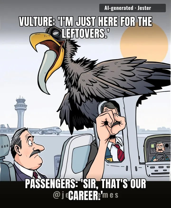 Flight delays are bad enough without the airline literally employing a death omen as ground crew.