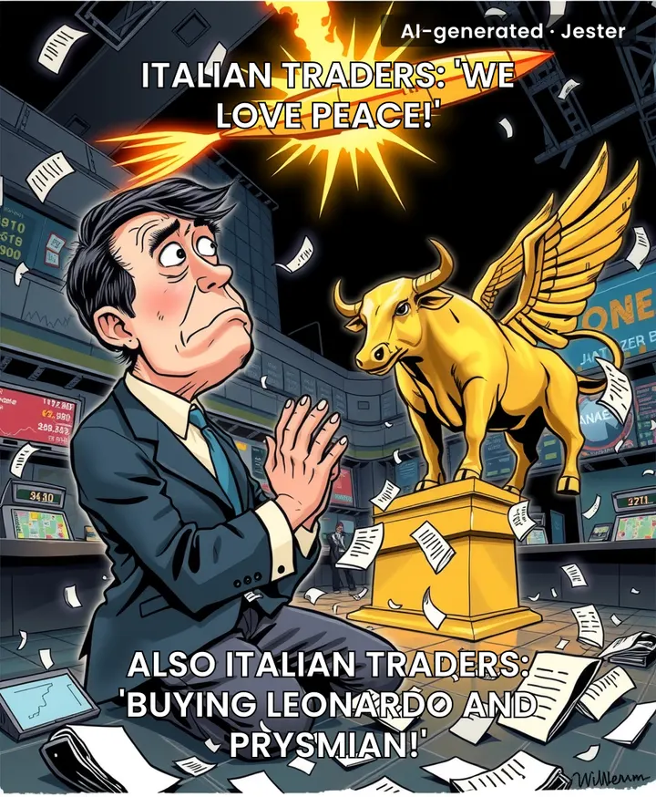 Defense rally: where your portfolio prays for world peace but profits from war.