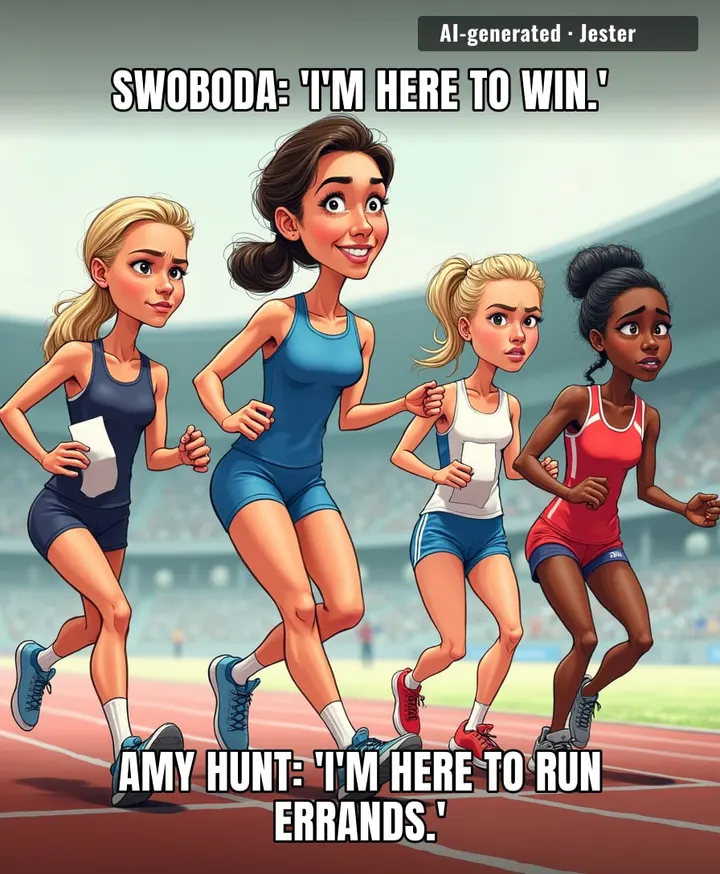 Amy Hunt's name sounds like a to-do list, but her 100m time is a whole agenda.