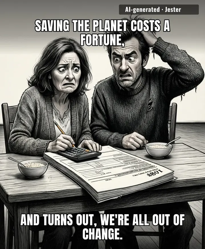 The only thing getting hotter than the planet is the bill for trying to fix it.