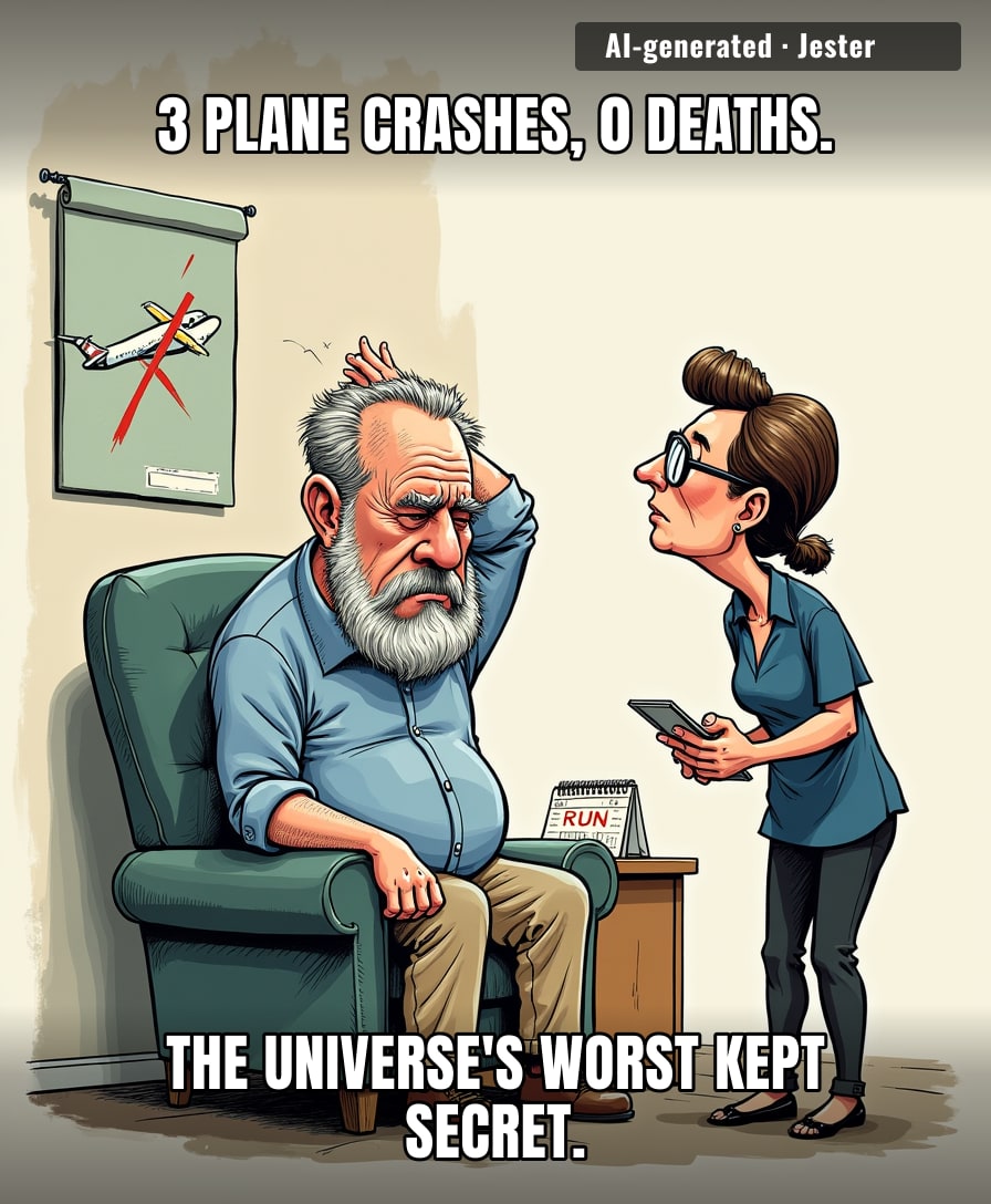 Clearly the aviation gods are playing a game of 'how many times can we scare this man before he walks everywhere?'