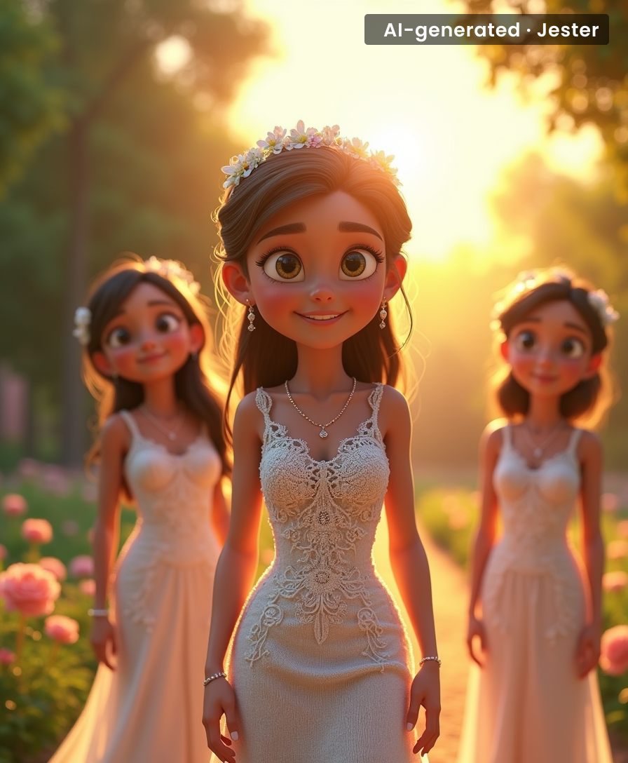 Fifteen days to crochet a wedding dress and the whole bridal party's outfits? That's a superhero origin story.