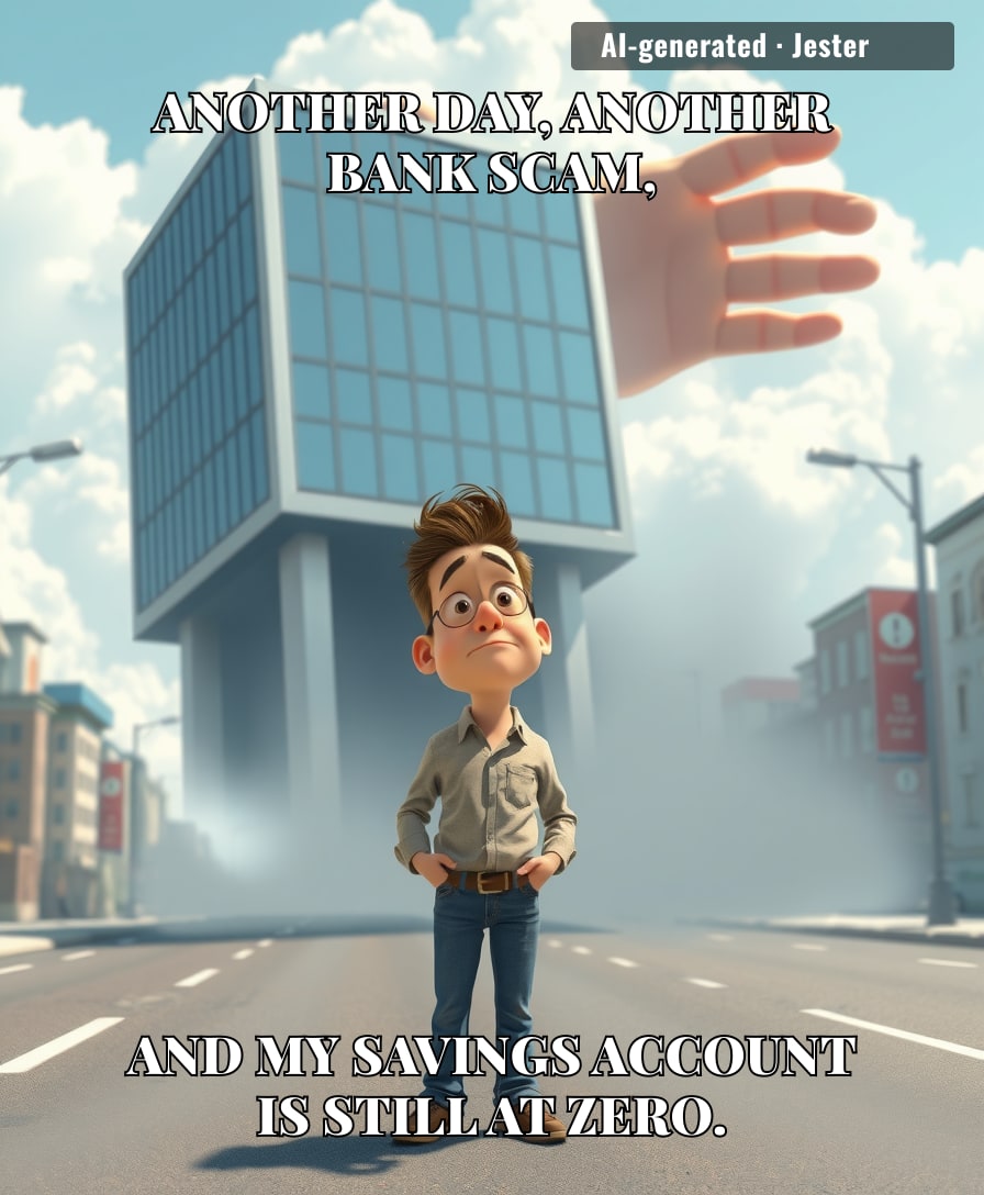 It’s comforting to know that while I struggle to get a personal loan, the elite have figured out how to make the entire bank disappear.
