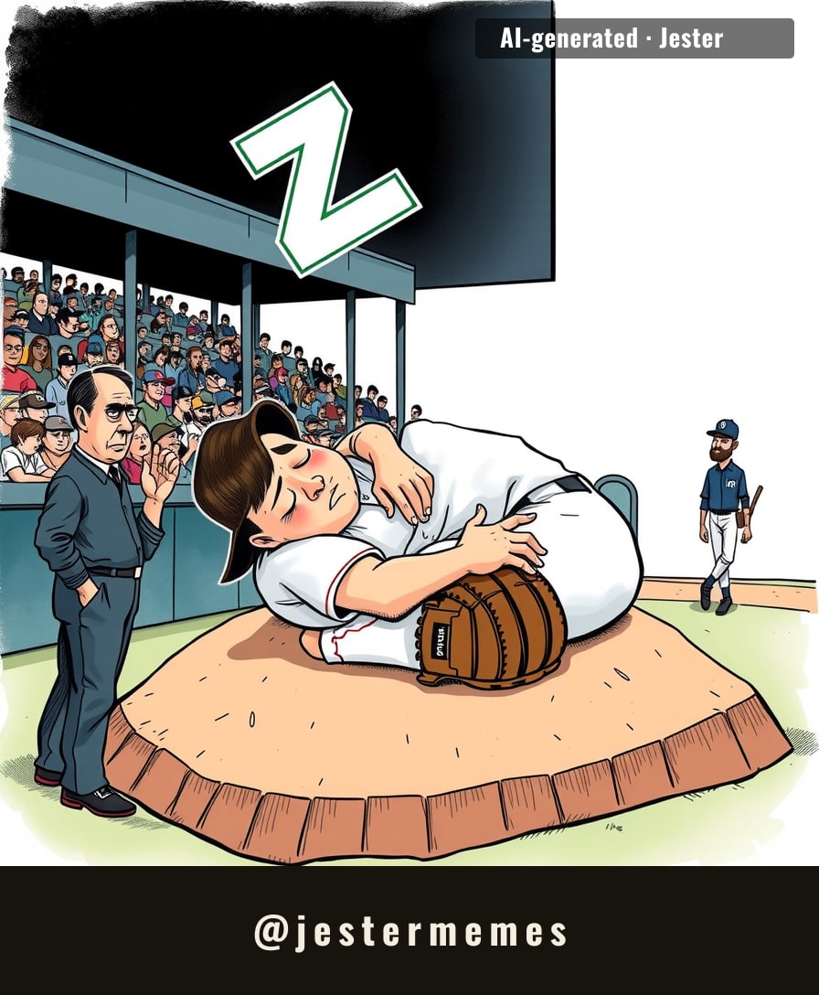 The only rookie who brought his own pillow to the mound.