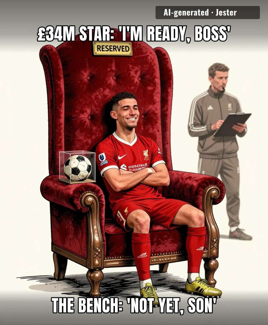spent £34m on a player and benched him like a limited edition toy still in the box