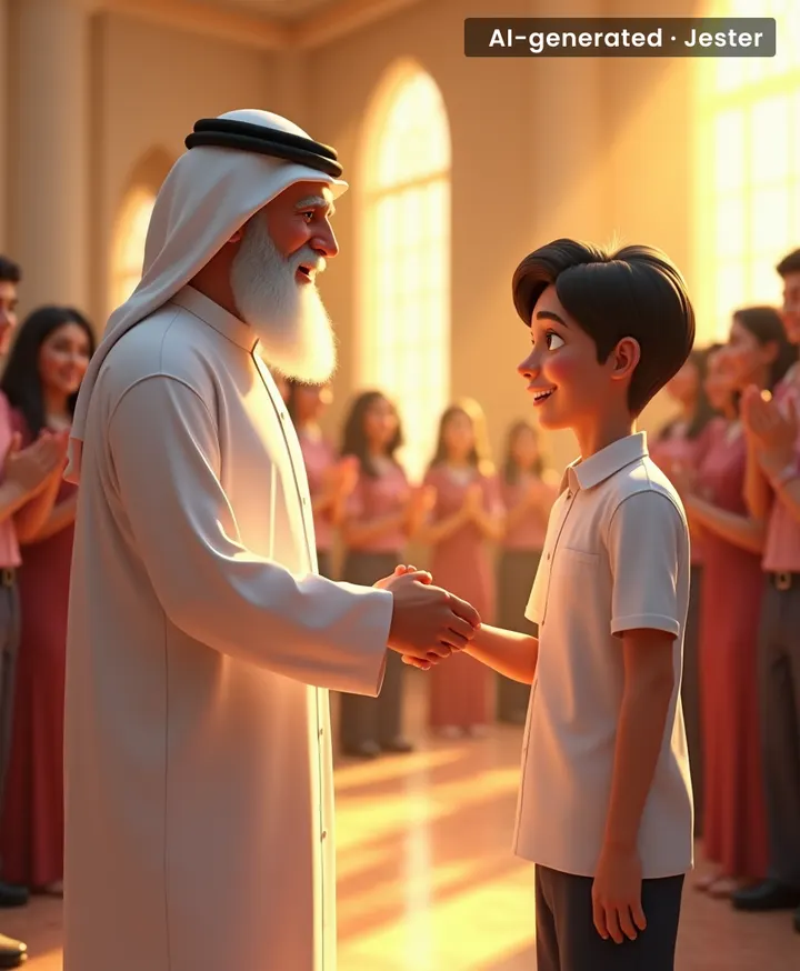 Nothing says 'you matter' like a ruler personally handing you your certificate.
