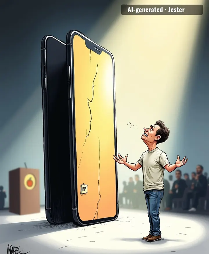 Apple's 'dramatic redesign' is a phone that folds like a napkin, but the real innovation is finally letting you put a case on it without voiding the warranty.