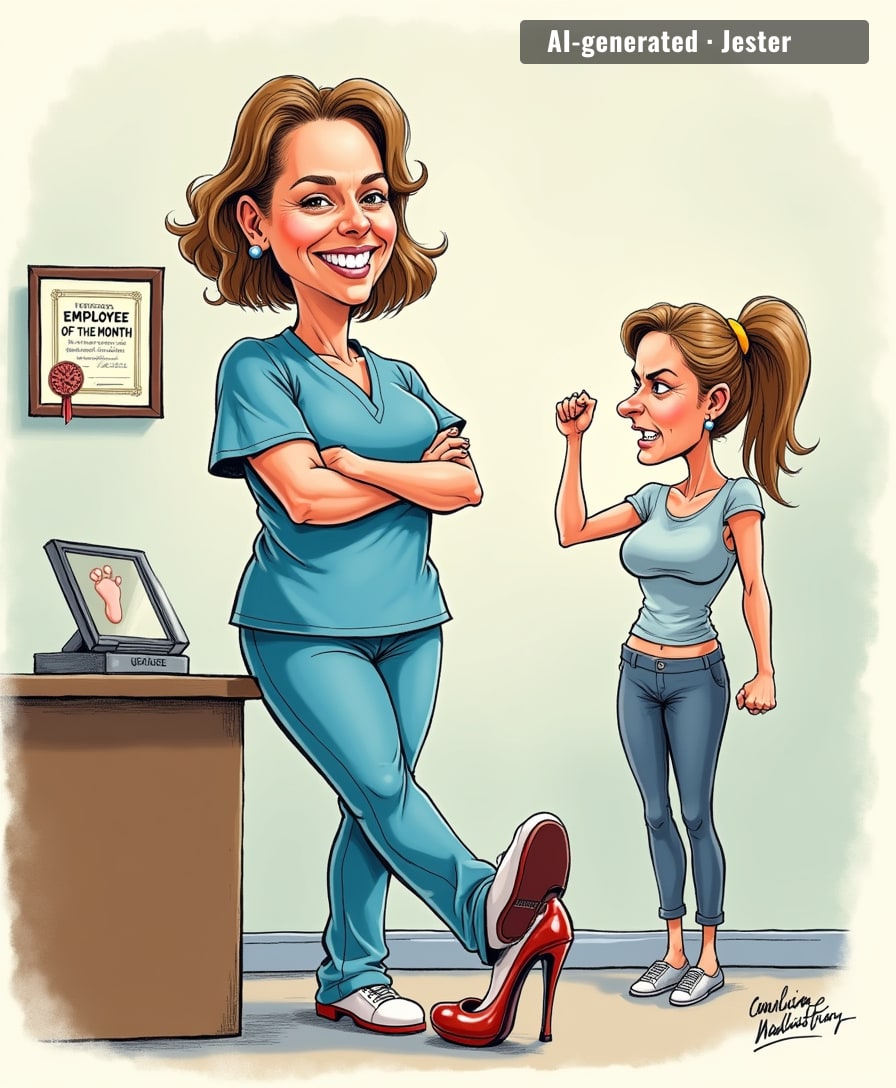 Running over a Karen's foot is now a line item on her performance review: 'Exceeds expectations in patient triage.'