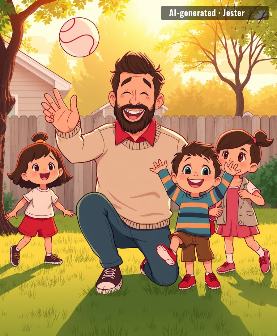 One dad quietly decided the whole block was going to be his kid's friend group.