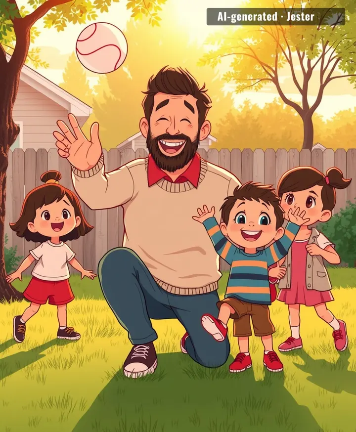One dad quietly decided the whole block was going to be his kid's friend group.