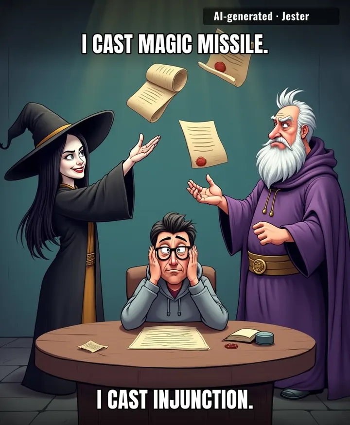 Somewhere a High Priestess is crying because her coven's Book of Shadows now has a tab for motions to dismiss.