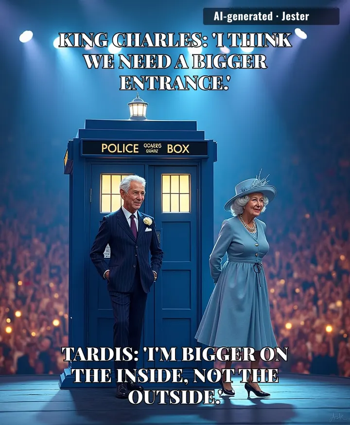 The royals finally found a way to be on time: a Tardis.