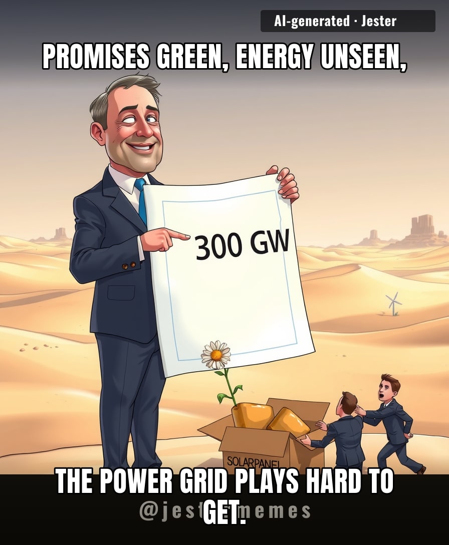 A whole lot of gigawatts promised, but the actual power plant seems to be just a drawing.