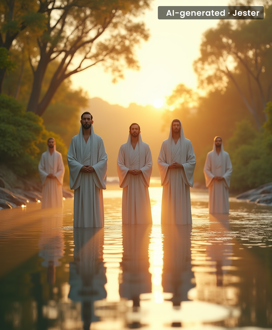 When your Sunday river dip is literally an ancient religious rite — beat that, hashtag blessed.
