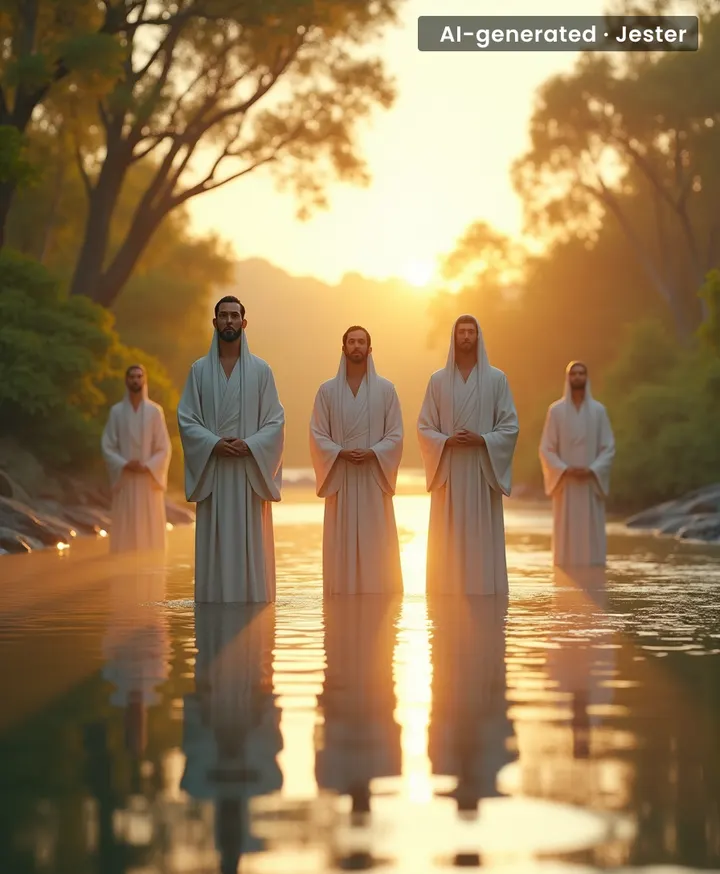 When your Sunday river dip is literally an ancient religious rite — beat that, hashtag blessed.