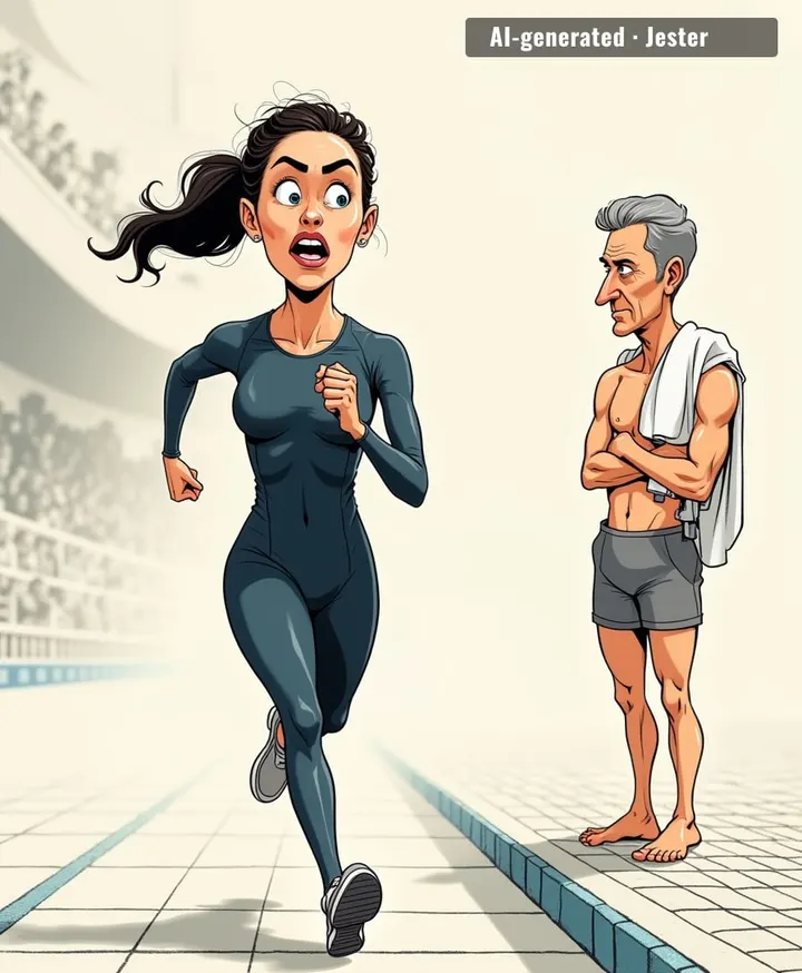 Speed suit confirmed as the source of her power. Next meet she runs in flip-flops and still laps everyone.