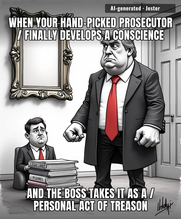 The only thing more fragile than a Trump ego is his ability to keep a lawyer for more than two news cycles.