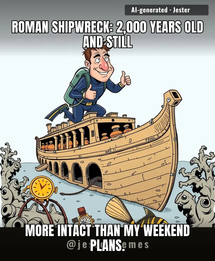 Even a 2,000-year-old shipwreck has better preservation than my New Year resolutions.