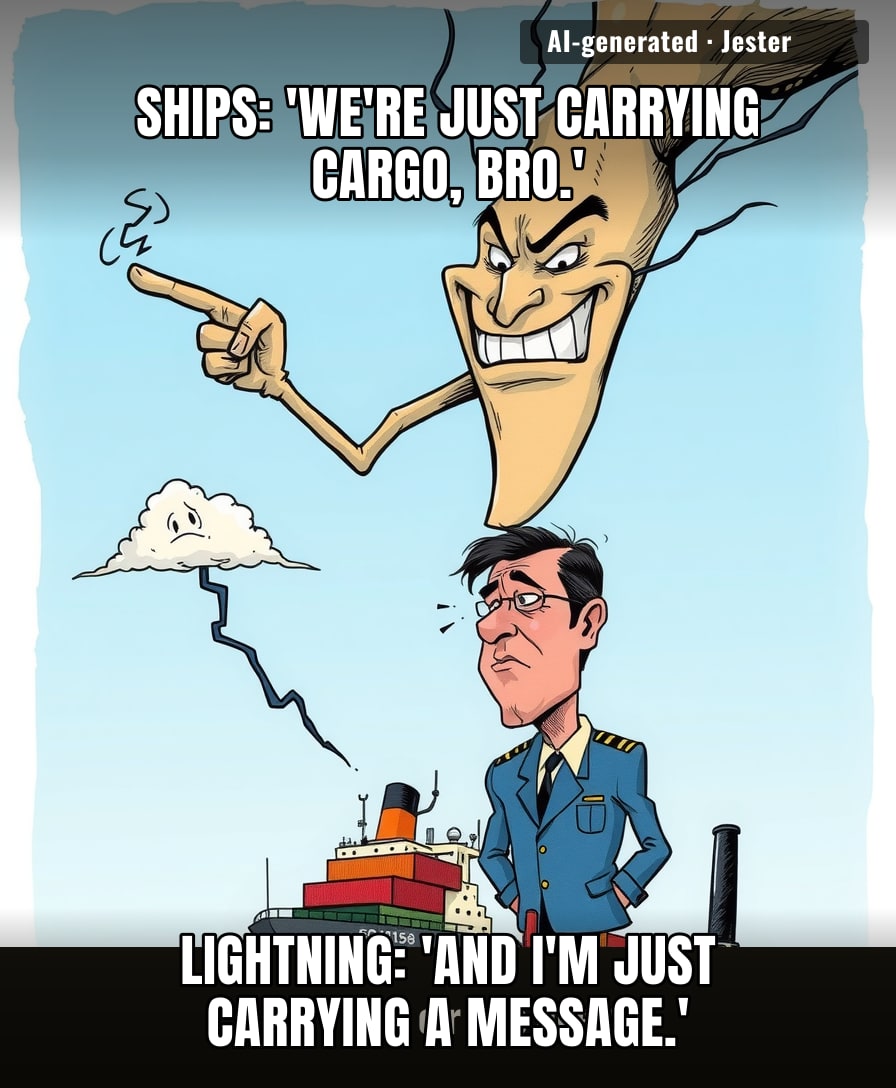The ocean finally found a way to make cargo ships pay for their emissions: targeted lightning strikes.