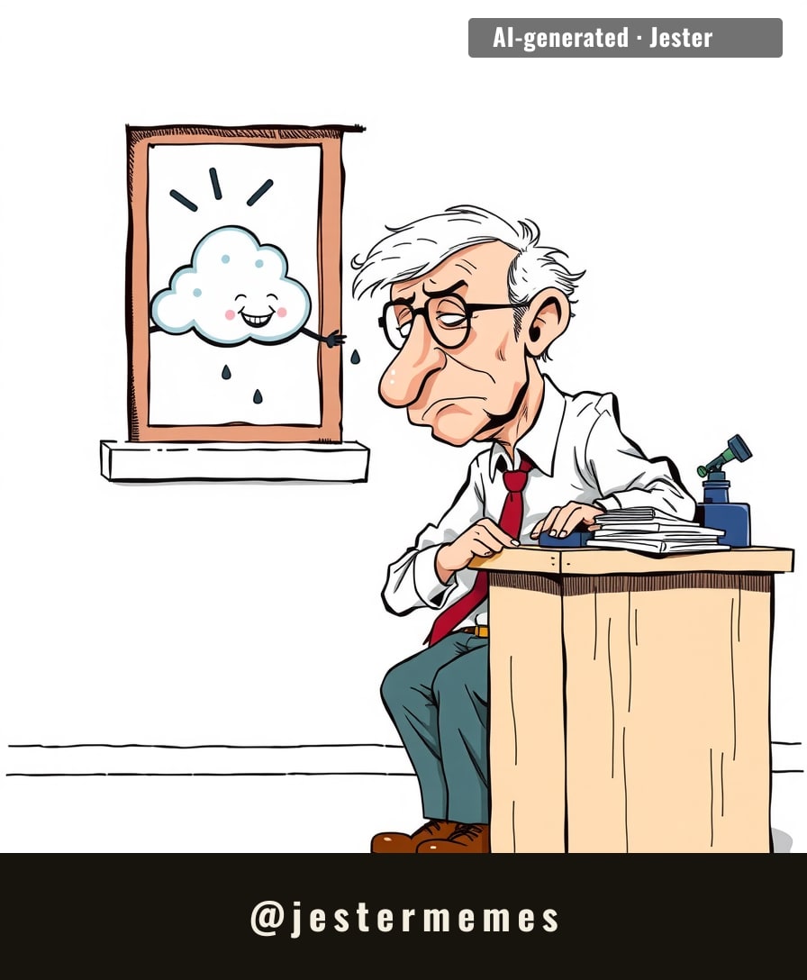 The Met Office just announced 34 areas will get rained on, which is like your doctor announcing you have 206 bones.