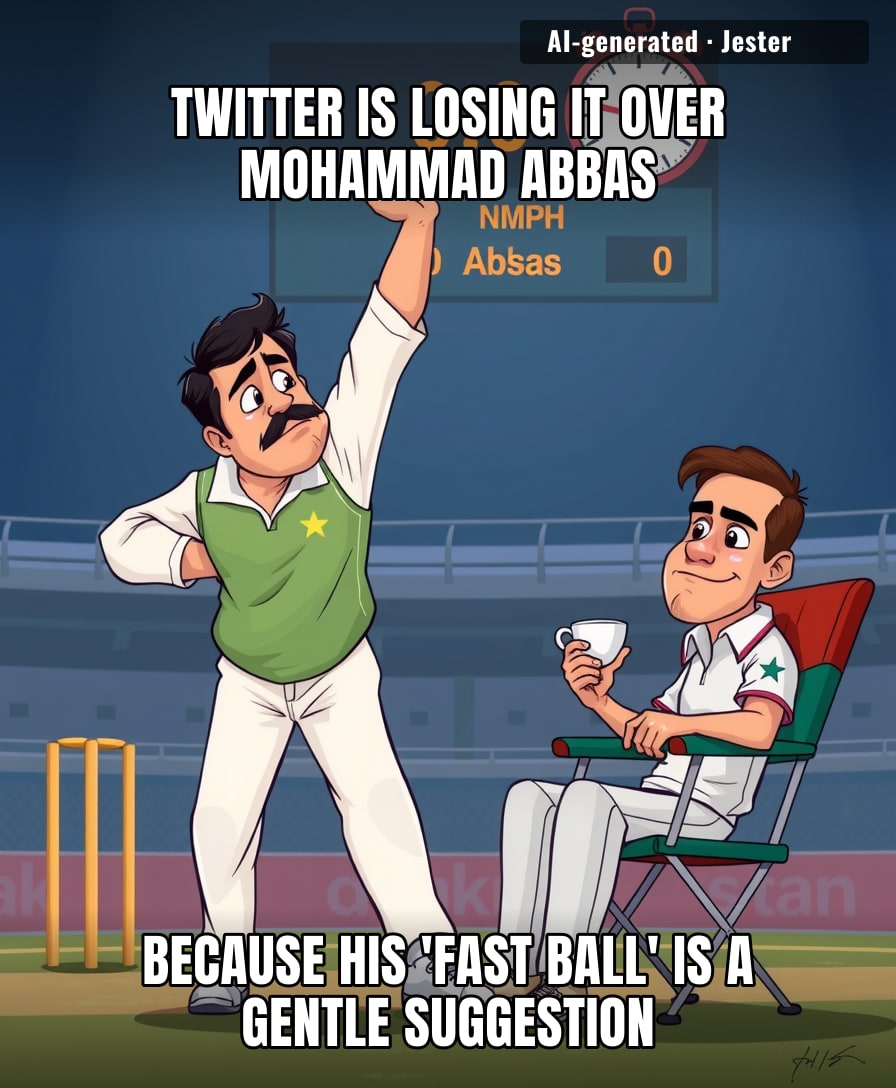 Mohammad Abbas: making batsmen regret not bringing a book to the crease.