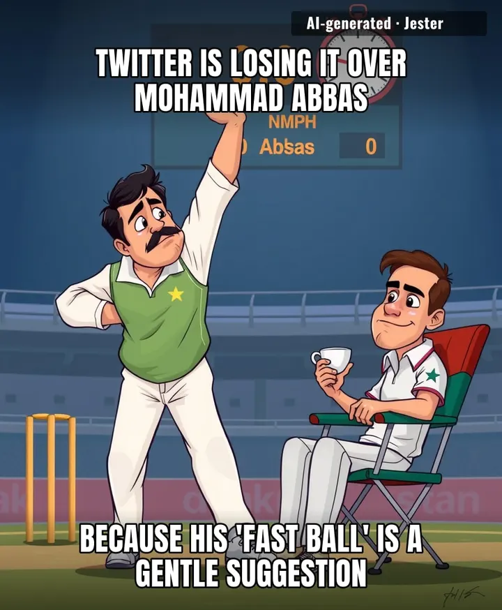Mohammad Abbas: making batsmen regret not bringing a book to the crease.