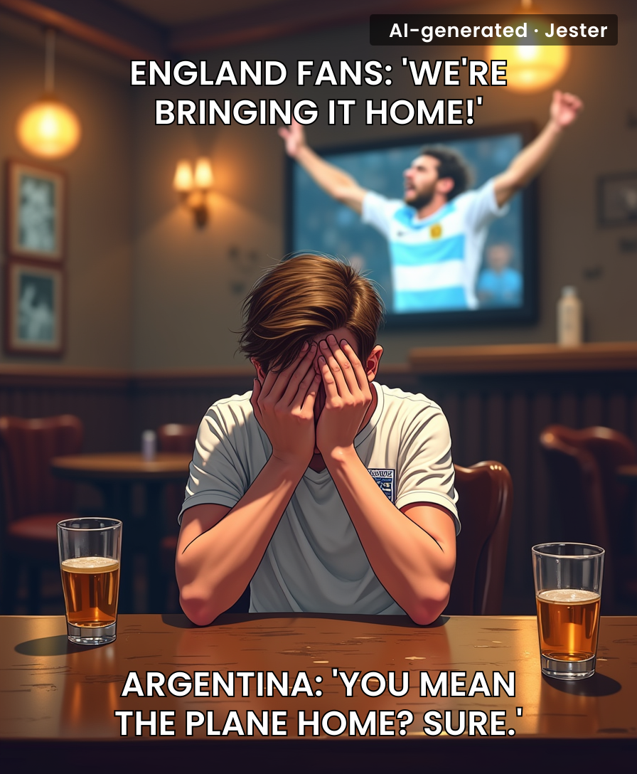 Another World Cup, another England penalty shootout dream deferred—by a man who makes goalposts look small.