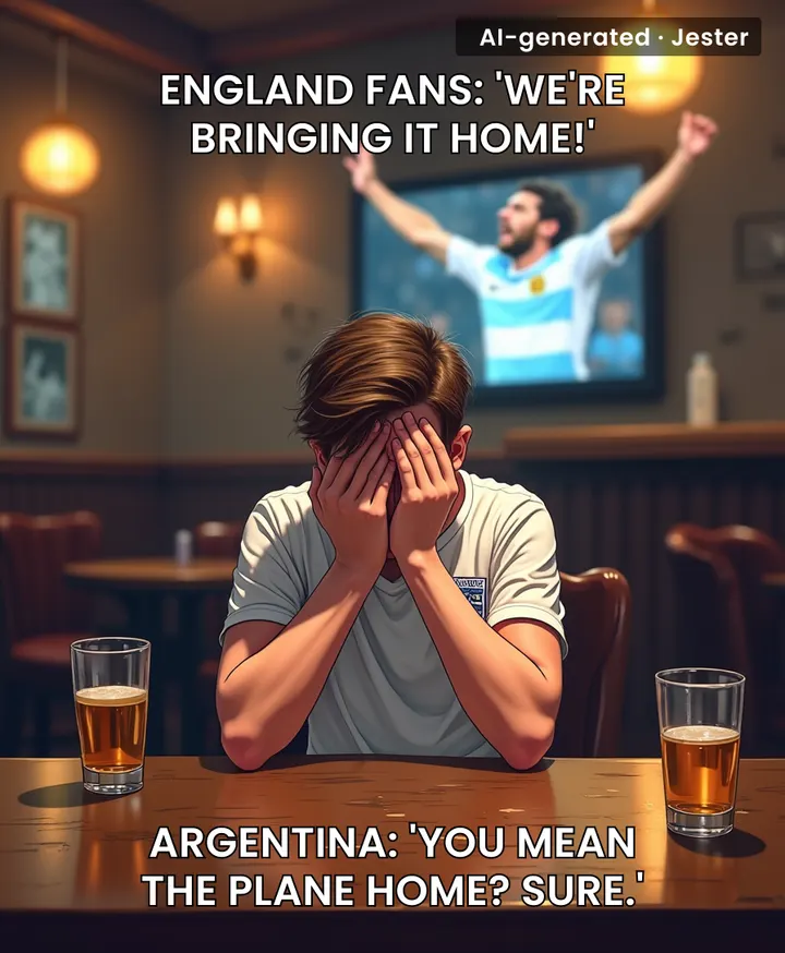 Another World Cup, another England penalty shootout dream deferred—by a man who makes goalposts look small.