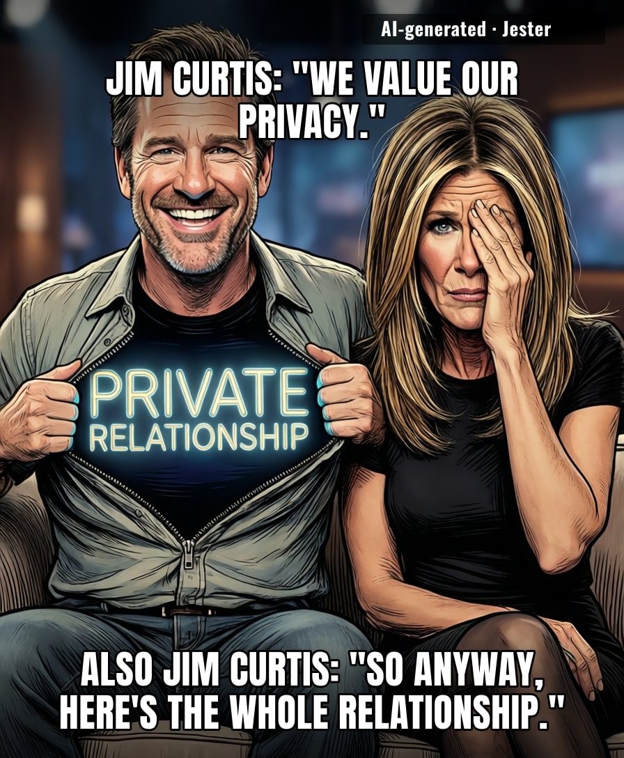 Nothing screams 'private relationship' like doing a press tour to announce how private it is.