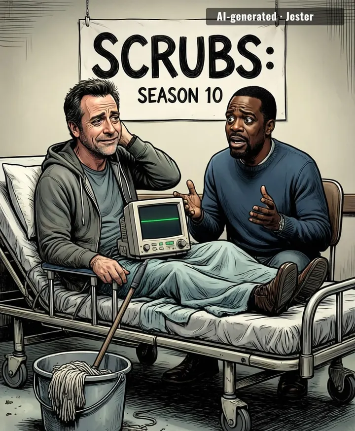 a show about doctors, rebooted 15 years later, and somehow the only character with job security is the janitor