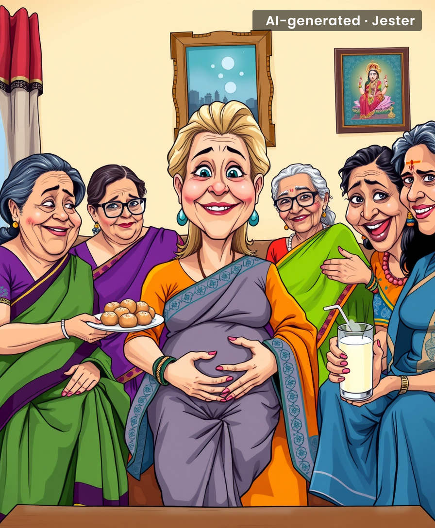 Russian woman discovers India has a 5-year plan for her pregnancy — and it's written by her mother-in-law.