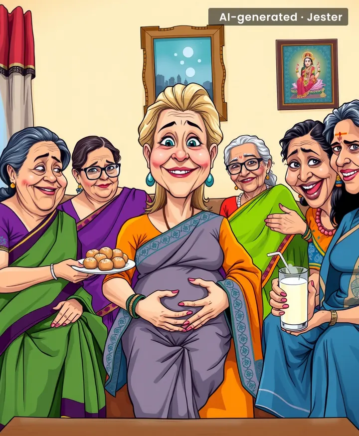 Russian woman discovers India has a 5-year plan for her pregnancy — and it's written by her mother-in-law.