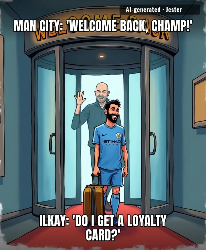 Man City's transfer policy is just a revolving door with a frequent-flier program, and Ilkay's got enough miles for a free trip back.
