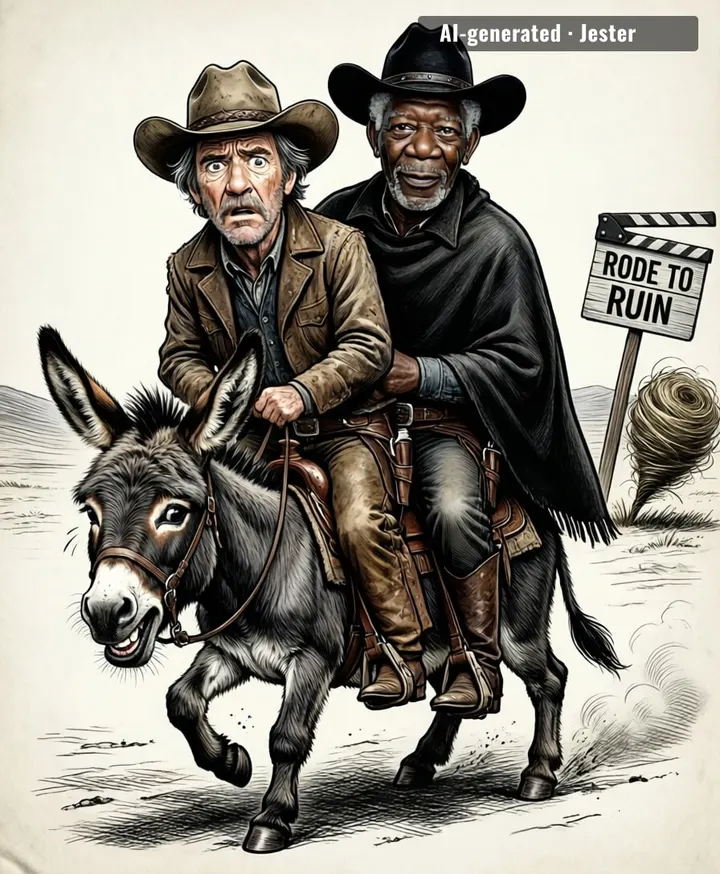 Michael Keaton and Morgan Freeman teaming up for a Western is the cinematic equivalent of two retired quarterbacks doing a car commercial — everyone's smiling, nobody's throwing.