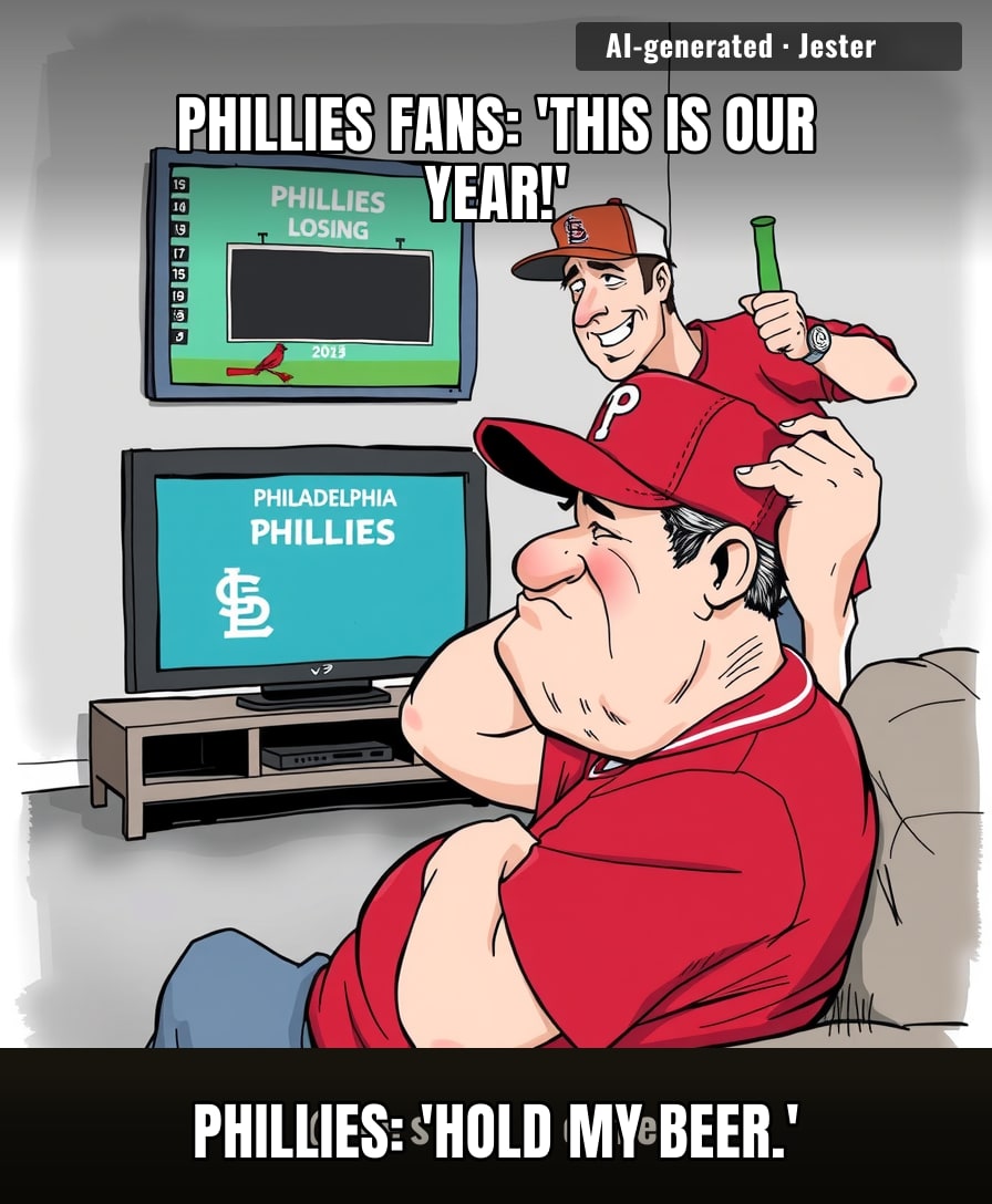 Baseball's real tragedy is that October always arrives before the Phillies do.