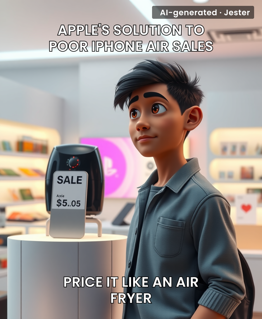 Apple discounts the iPhone Air to the price of a decent air fryer — an upgrade for the kitchen, a downgrade for a phone.