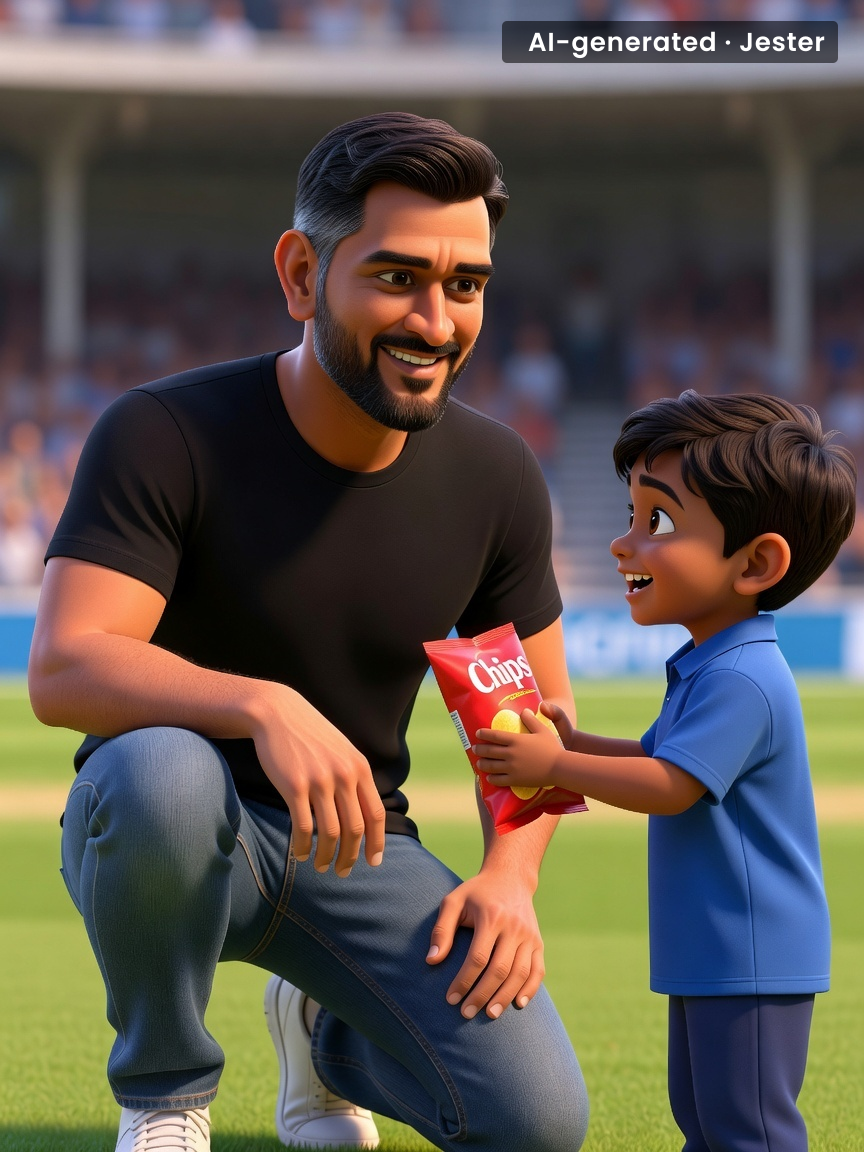 The kid's got more nerve than the entire English bowling attack.
