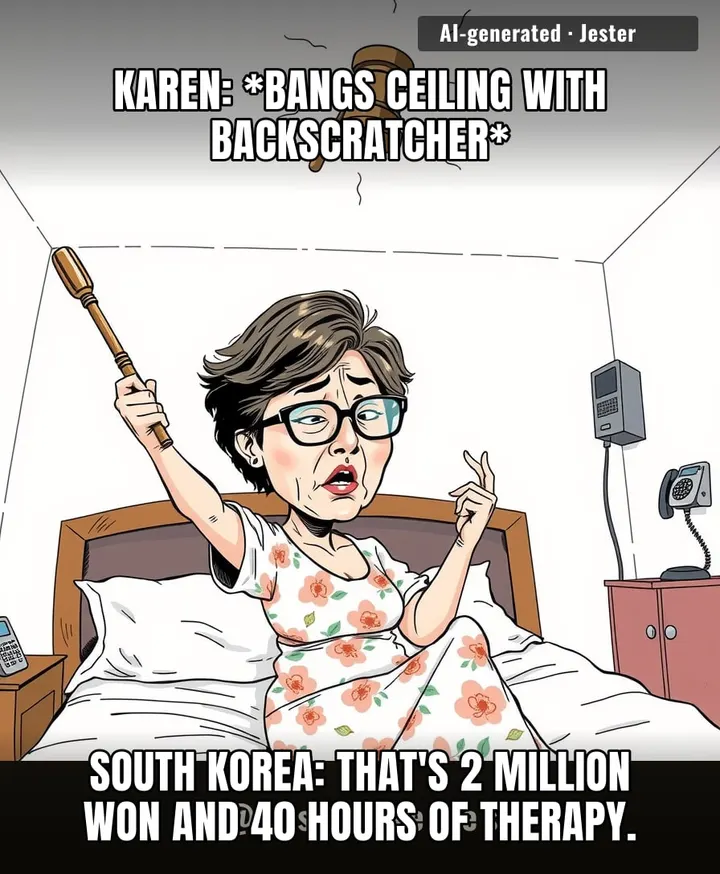 In Korea, complaining about your noisy neighbor gets you fined; in America, it gets you a Netflix special.