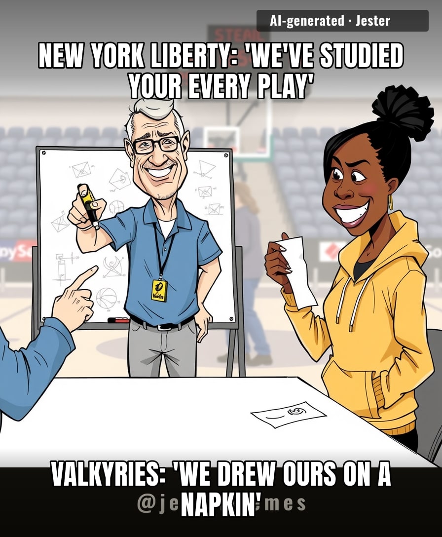 The Liberty are out here game-planning like it's the finals while the Valkyries are just figuring out which end of the court is theirs.