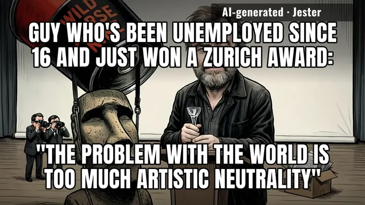 the most anti-establishment thing a director can do is say a movie is "political" and mean he had opinions.