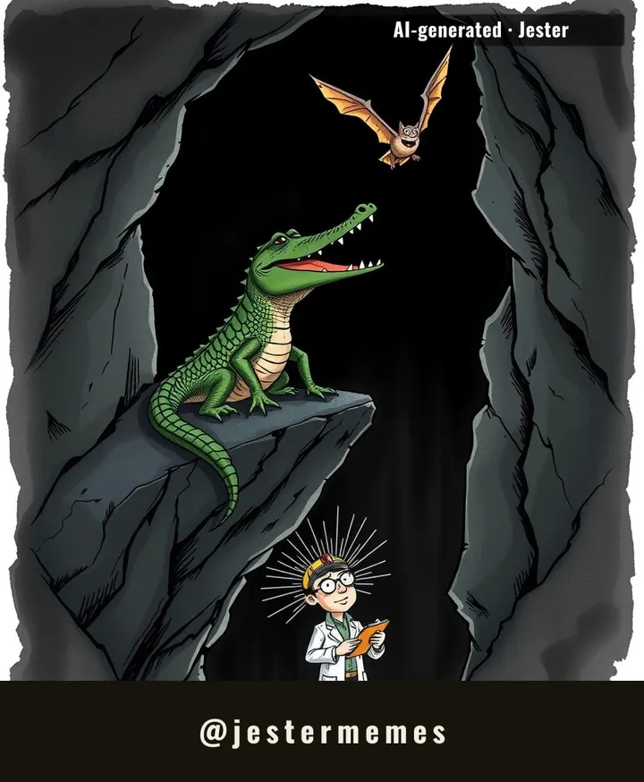 world's smallest crocodile running the world's most niche nightclub.