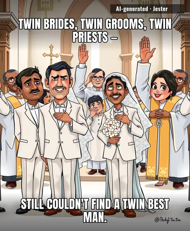 The only thing more confusing than the wedding photos is trying to figure out who’s actually related to whom at the reception.